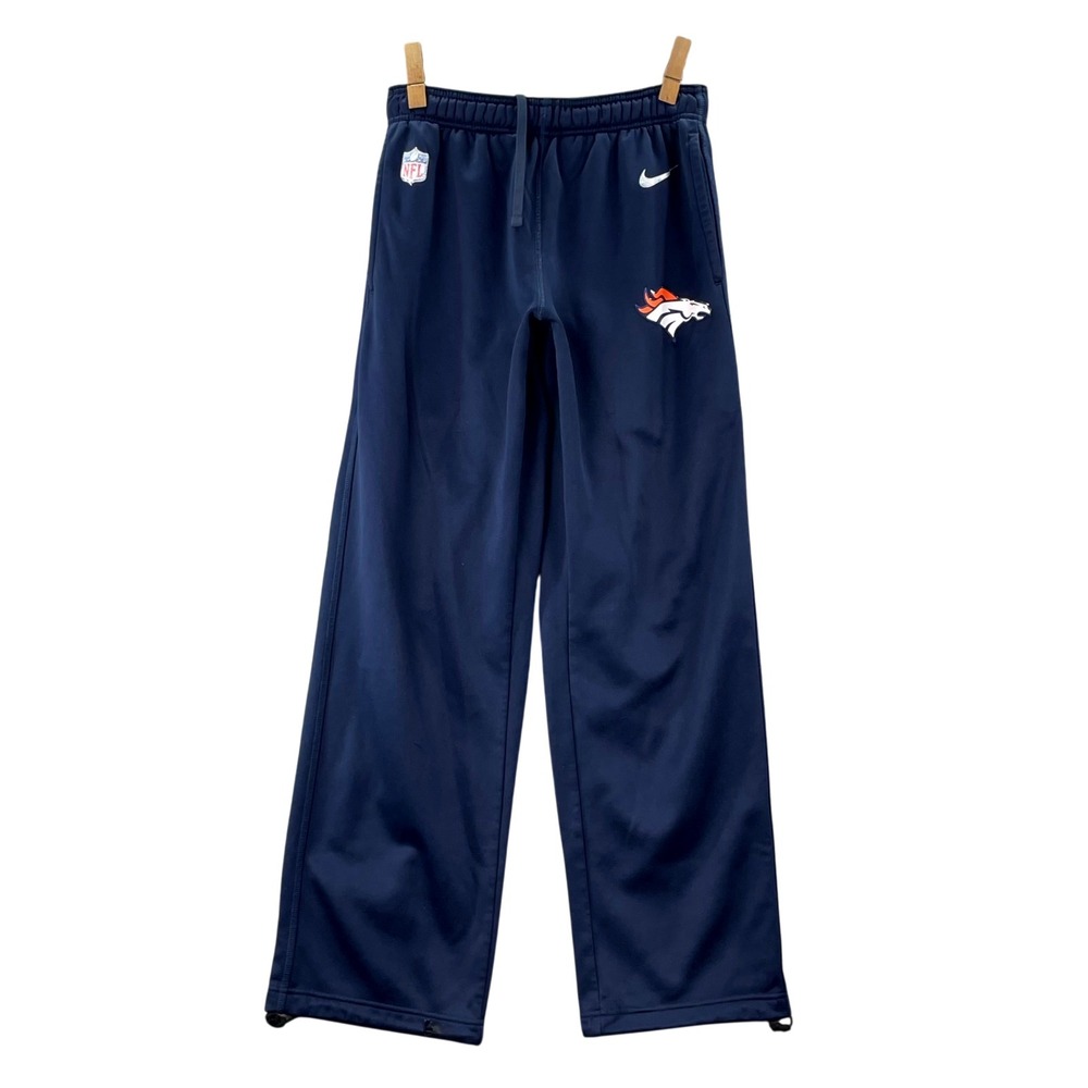 Nike Denver Broncos Sweatpants Mens Medium Blue NFL Onfield Therma Fit‎ Football